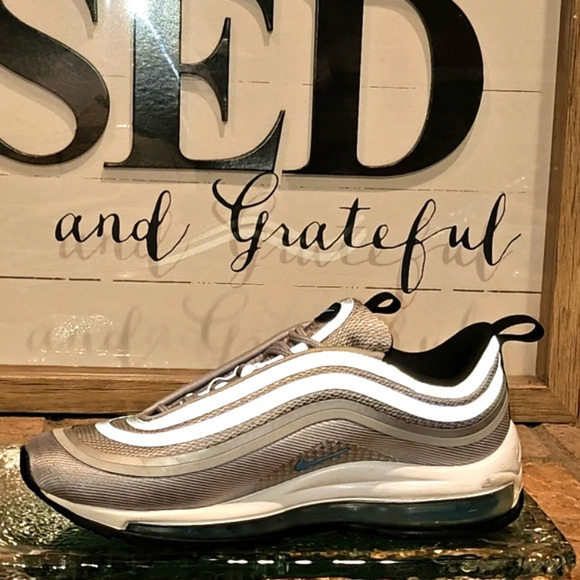 Nike Air Max 97 Ultra 17 Silver Blue Wmns Sz 6.5 #917704 001 - Picture 7 of 9